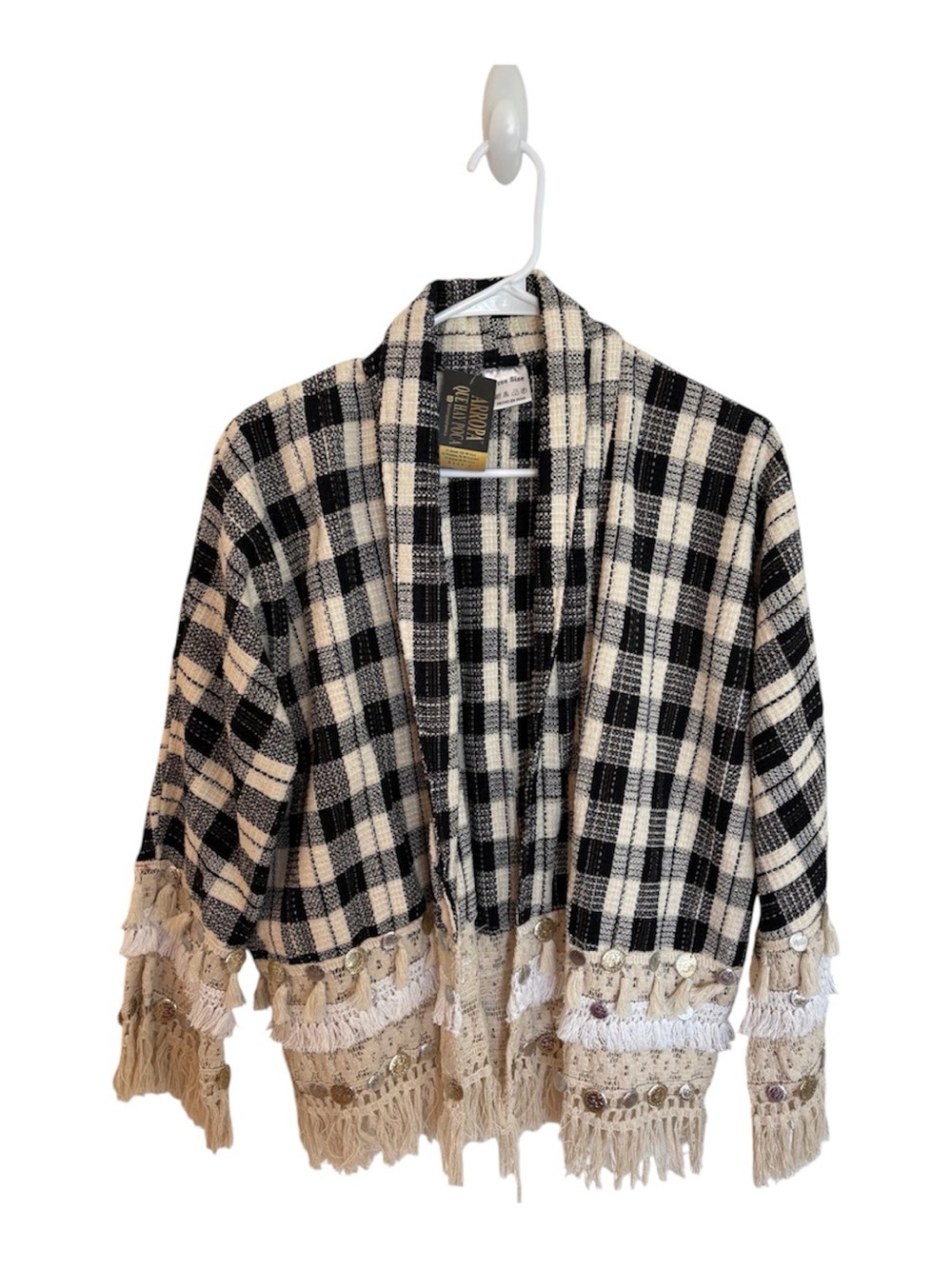 NWT Spanish fashion retailer ARROPA QUE HAY POCA cardigan OS